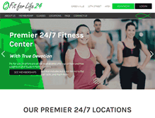 Tablet Screenshot of fitforlife24.com